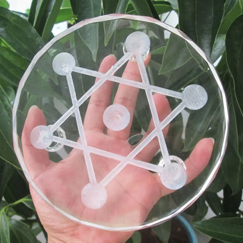 

530g Beautiful 7* Crystal Balls Sphere Base Stand 150mm -- Free Shipping