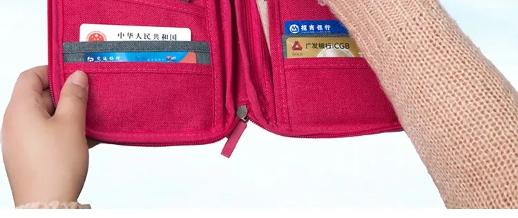 Luluhut сумка для хранения паспорта дорожная Функциональная сумка портативный держатель для паспорта органайзер для документов Кредитная карта ID карта держатель для наличных