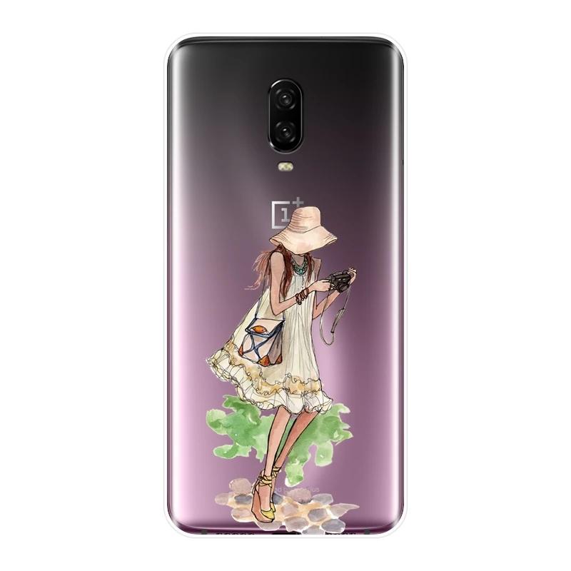 TPU для OnePlus 3 3T 5T 6T чехол телефона силиконовый мультяшный женский модный мягкий One