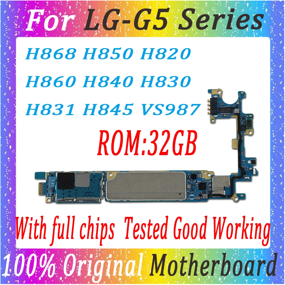 32GB оригинальная разблокированная материнская плата для LG G5 H820 H830 H840 H850 H860 H868 VS987