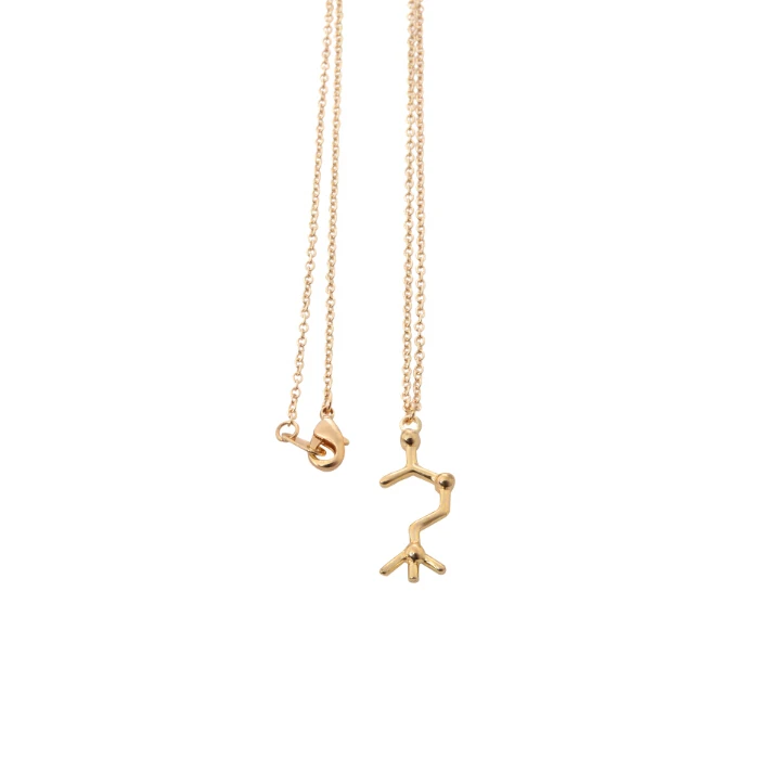 Модное ожерелье с подвеской допамина золотого цвета 2016 научное химической