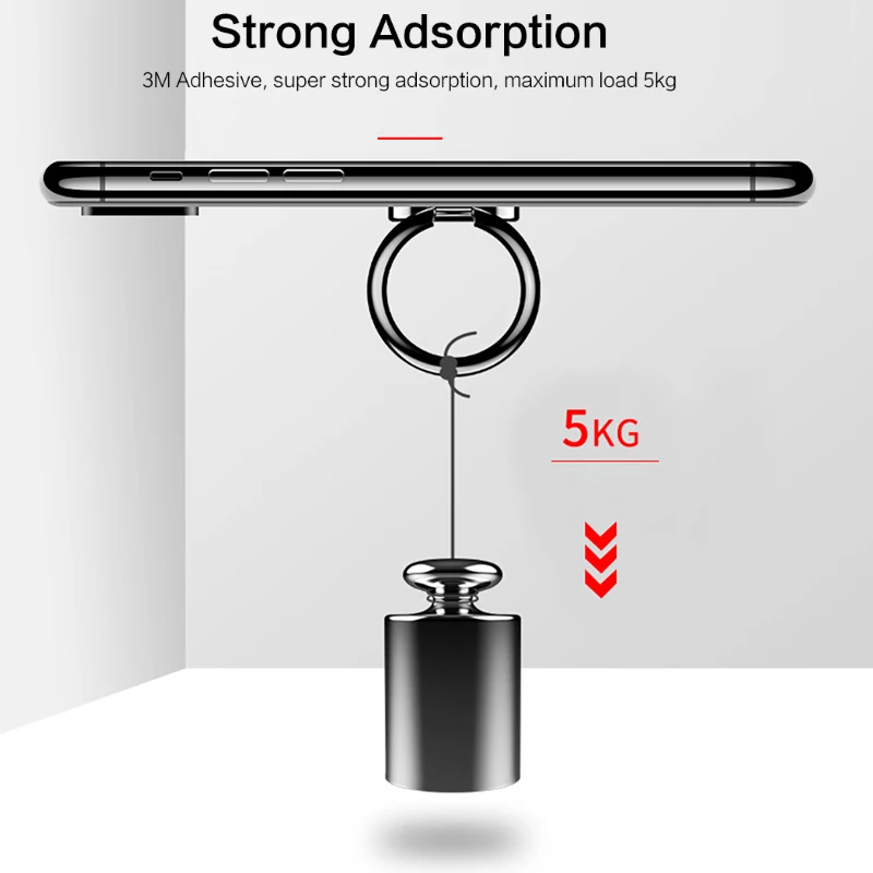 Кольцо держатель LINGCHEN для iPhone x универсальный мобильный телефон с поворотом на 360