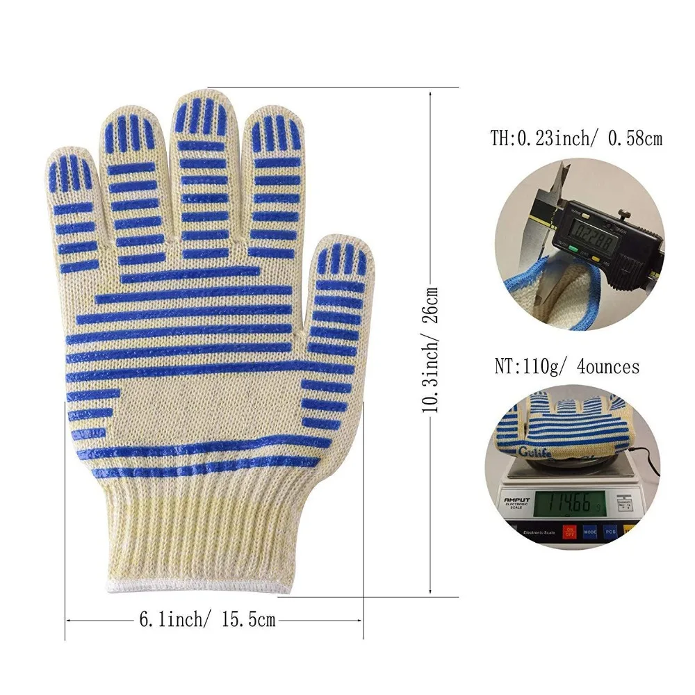 

2020 BBQ Grill Gloves,Oven Heat Resistant ，S/2