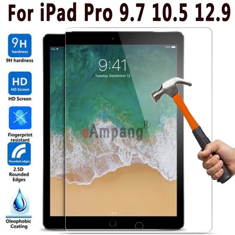 Закаленное стекло премиум класса для iPad Pro 12 9 10 5 7 Защита экрана Apple 11 2015 2017 2018
