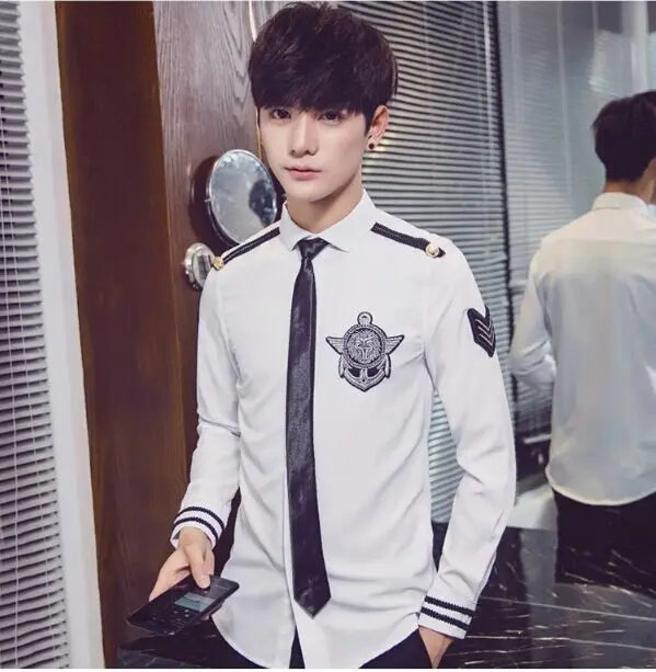 Новое поступление Высококачественная Мужская рубашка с длинным рукавом