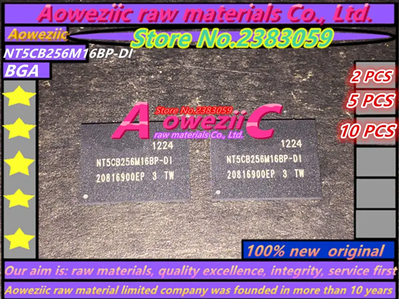 

Aoweziic 100% new original NT5CB256M16BP-DI BGA DDR3 4G Memory chip NT5CB256M16BP