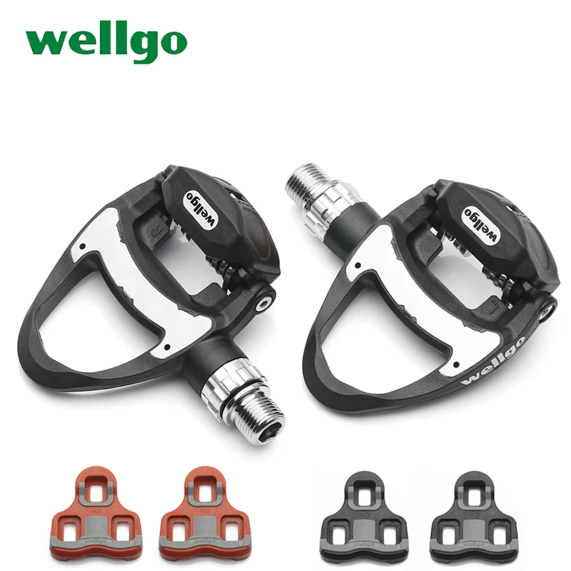 Wellgo R312 247g Ультра легкие педали для шоссейного велосипеда с 3 подшипниками keo