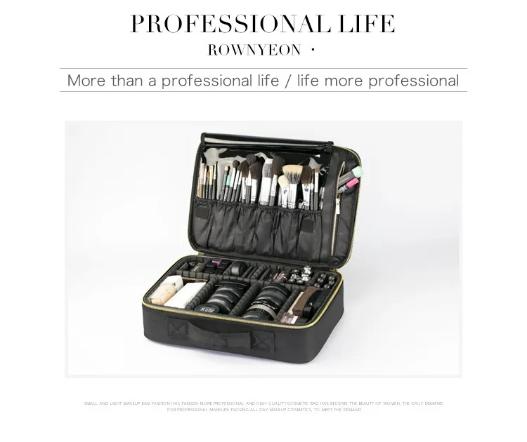 Макияж сумка Organizer Professional Макияж коробки художник Макияж органайзер для хранения Сумка дорожная косметичка сумочка