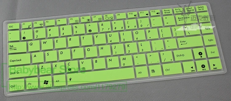 14 inch Laptop Silicone Notebook Keyboard Cover skin Protector for Asus K40 X8 P80 P81 A411 X43B K401 A41 X8A | Компьютеры и офис