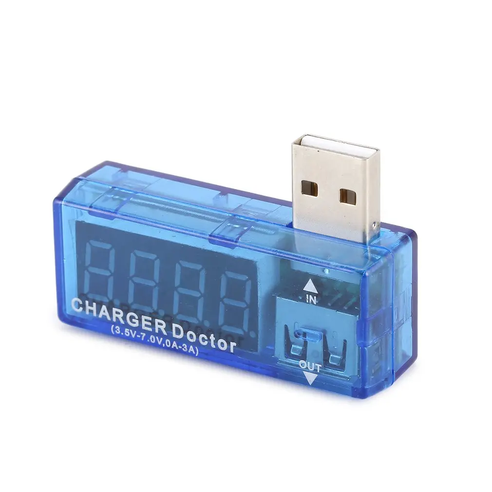 Цифровой usb зарядное устройство Доктор амплитудный вольтметр измеритель напряжения тока Мобильный измеритель мощности батареи с ЖК-экраном