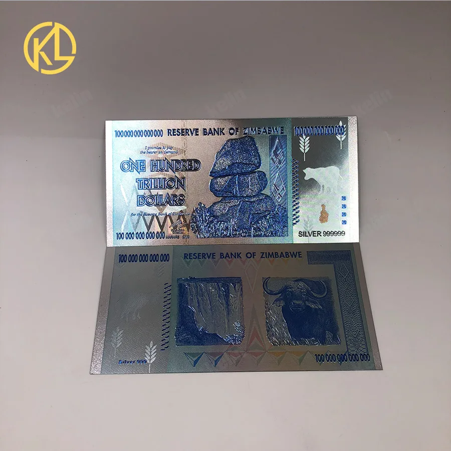 900 шт/партия ленточная фольга, посаженная 100 триллионов банкнот, купюр, цветной Серебряный/Золотой счетчик банкнот для маркера, подарок, деньги