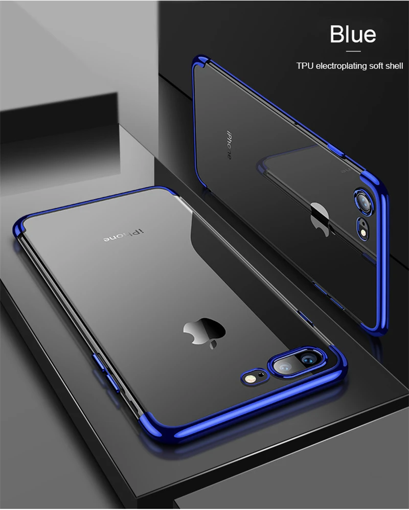 Прозрачный чехол для мобильного телефона SIXEVE из ТПУ iPhone 6 s 7 8 Plus X XS MAX XR 6Plus 7Plus