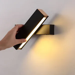 Thrisdar Nordic Wooden LED Wall Lamp 270 Degree Rotatable creative Bedroom Bedside Wall Light Aisle Staircase Reading Wall Lamps Thrisdar Nordic Wooden LED Wall Lamp 270 Degree Rotatable creative Bedroom Bedside Wall Light Aisle Staircase Reading Wall Lamps