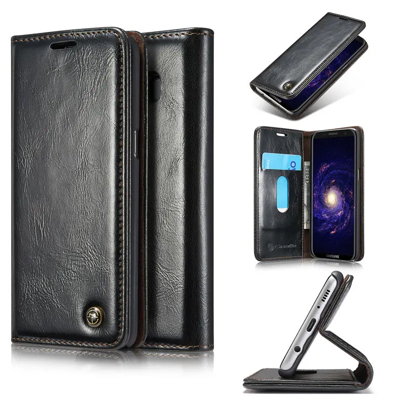 Брендовый чехол CaseMe для galaxy A3 A5 A7 S5 S5min S6 S7 Edge S8 S8Plus Note 4 5 Роскошный кожаный кошелек