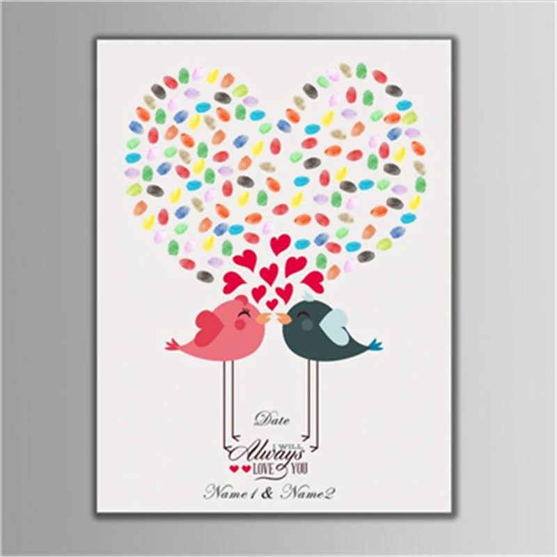 1 шт. на заказ парная птица свадьба сделай сам Подпись Гостевая Книга картина