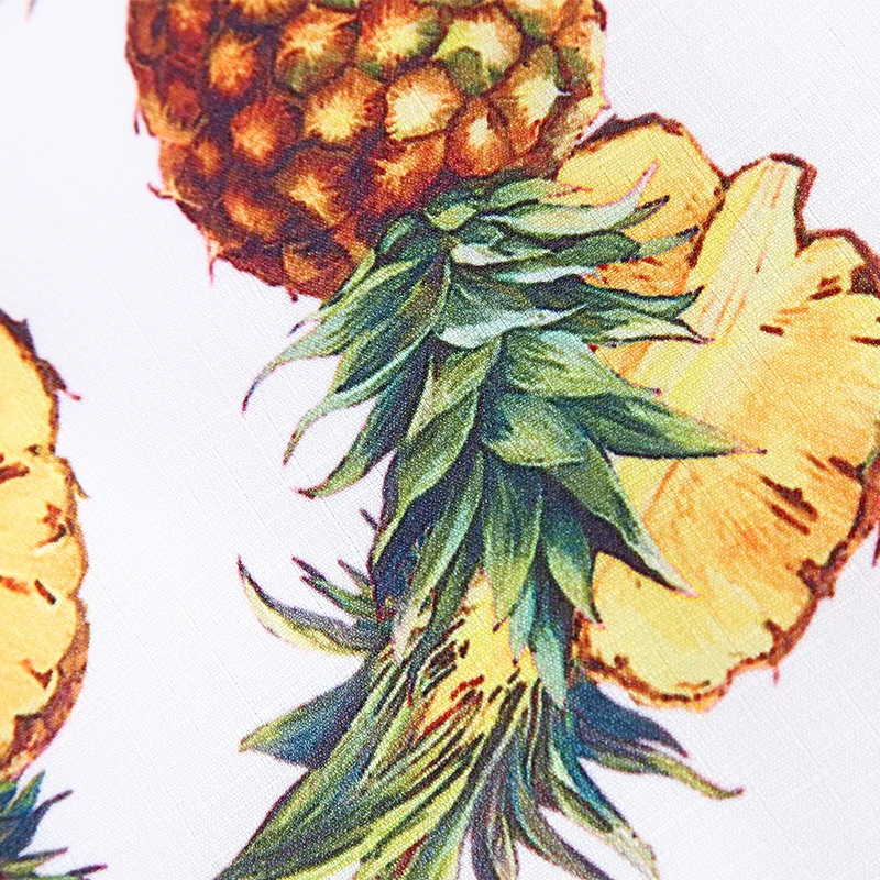 W.L.MONSOON Girls Summer Dresses with Pineapple Print 2021 Brand Toddler Dress Children Princess Costume Robe Fille Kids Clothes | Детская