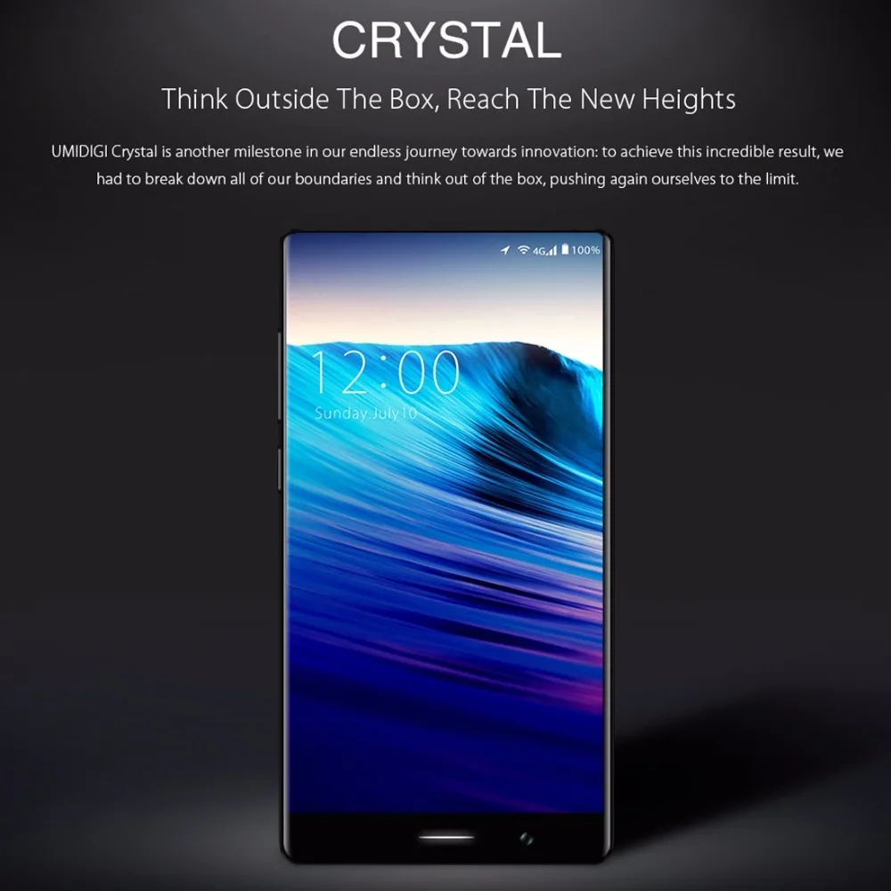 Umidigi Кристалл смартфон 2 ГБ/4 ГБ Оперативная память 16 ГБ/64 Встроенная Android 7.0 mtk6737t 4