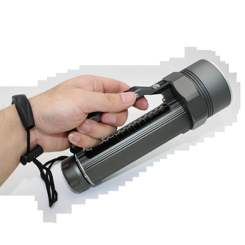 Comprar Poderoso 6*6 * XM-L2 Táctico Linterna De Buceo LED Impermeable De Buceo Luz Bajo El Agua 6000 Lumen 26650 Lámpara De Antorcha De Lanterna