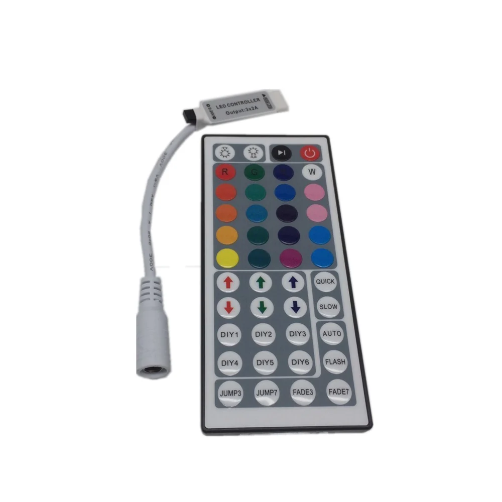 RGB контроллер для светодиодных лент 12 в пост. Тока 24 44 клавиши ИК пульт