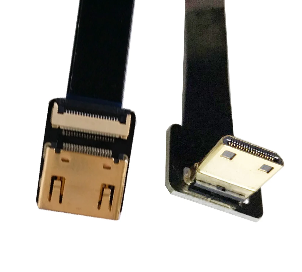 5/10/15/20/30 см мягкий ультратонкий HDMI кабель прямой тип A Мама папа Тип C Мини вверх