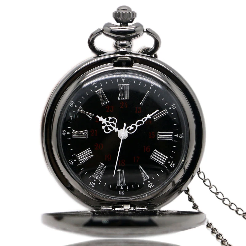 Ретро черный стальной стимпанк паук Веб часы атака на Титанов Стиль кварцевые