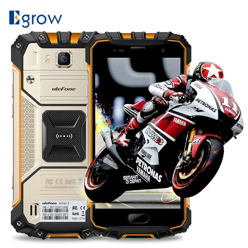 Ulefone Панцири 2 4 г IP68 Водонепроницаемый противоударный смартфон helio P25 Octa core android 7.0 6