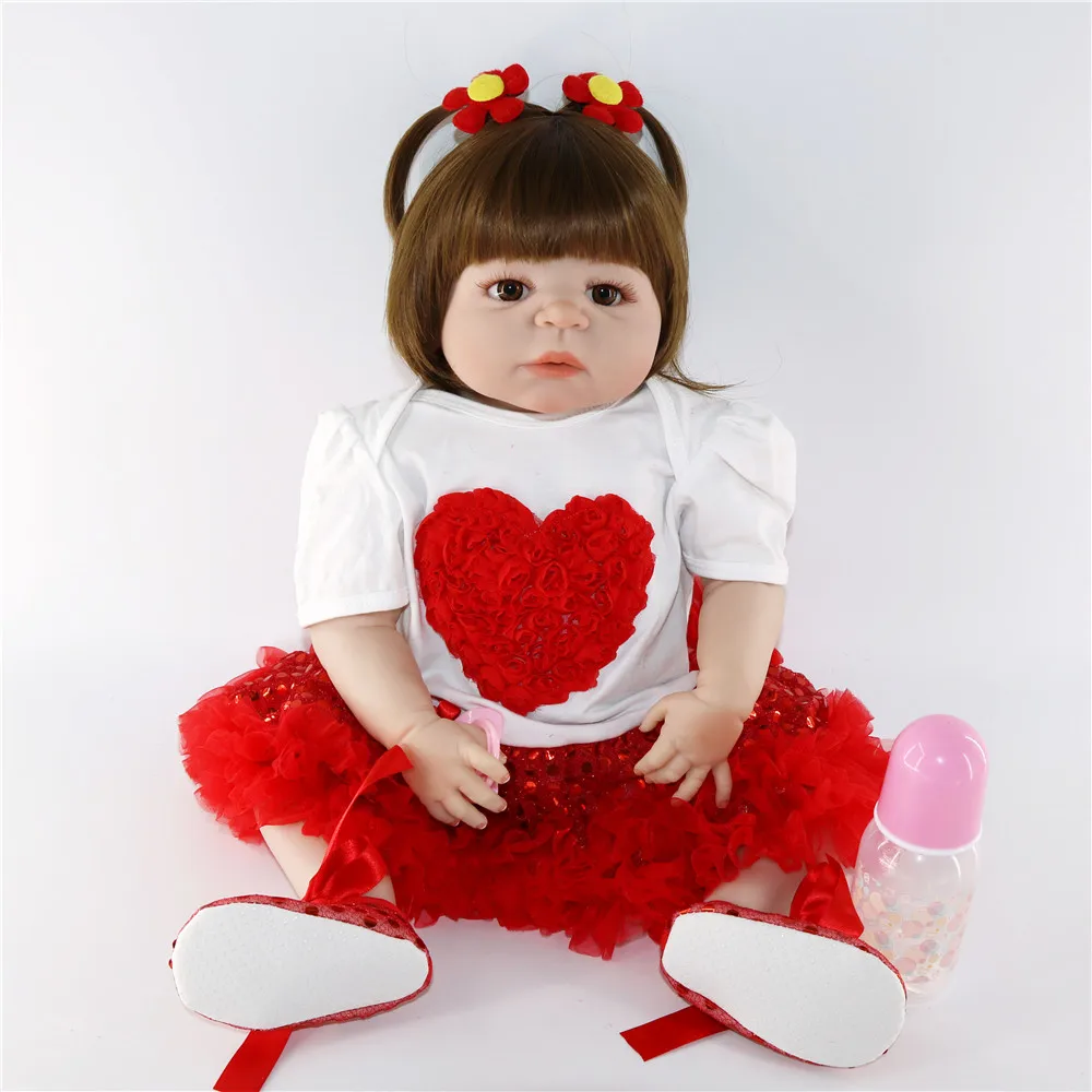 55 см силиконовая кукла для новорожденных девочек Реалистичная bebes Reborn Princess Doll BJD