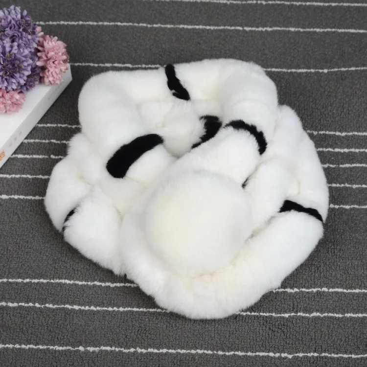 Мех животных шарф осень 2017 г. и зима натуральный мех Шарфы для женщин кроличий с