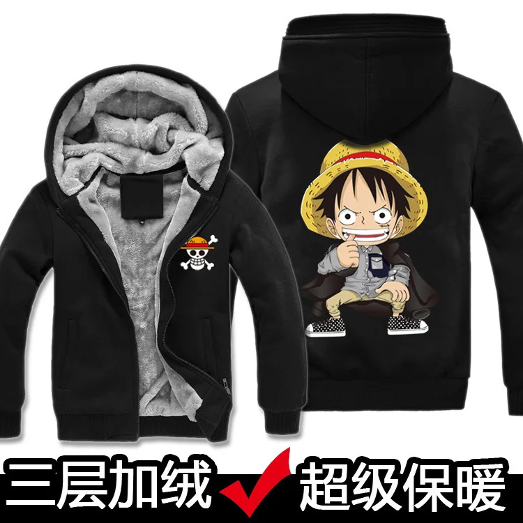 Style 3 Один предмет Trafalgar Law Косплей Костюм JAnime one piece M D Косплей Луффи Толстовка Чоппер 3D принт плотное пальто на молнии - Цвет: Style 3