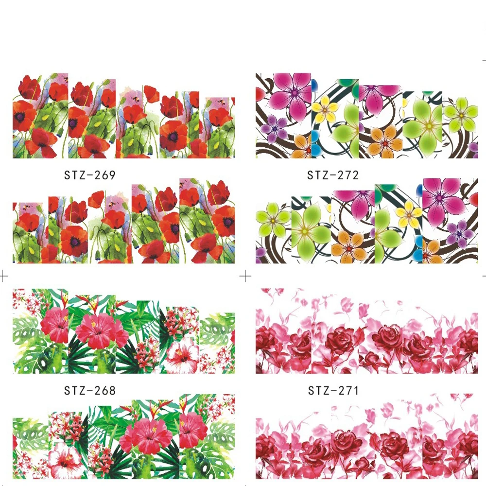 1 лист цветок/кружево/ожерелье ногтей переводные наклейки воды красота Полный