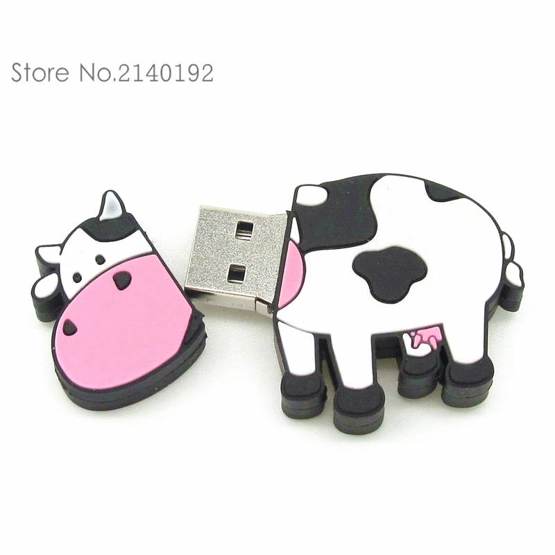 Флеш-накопитель Usb 4/8/16/32 ГБ в виде мультяшной молочной коровы | Компьютеры и офис