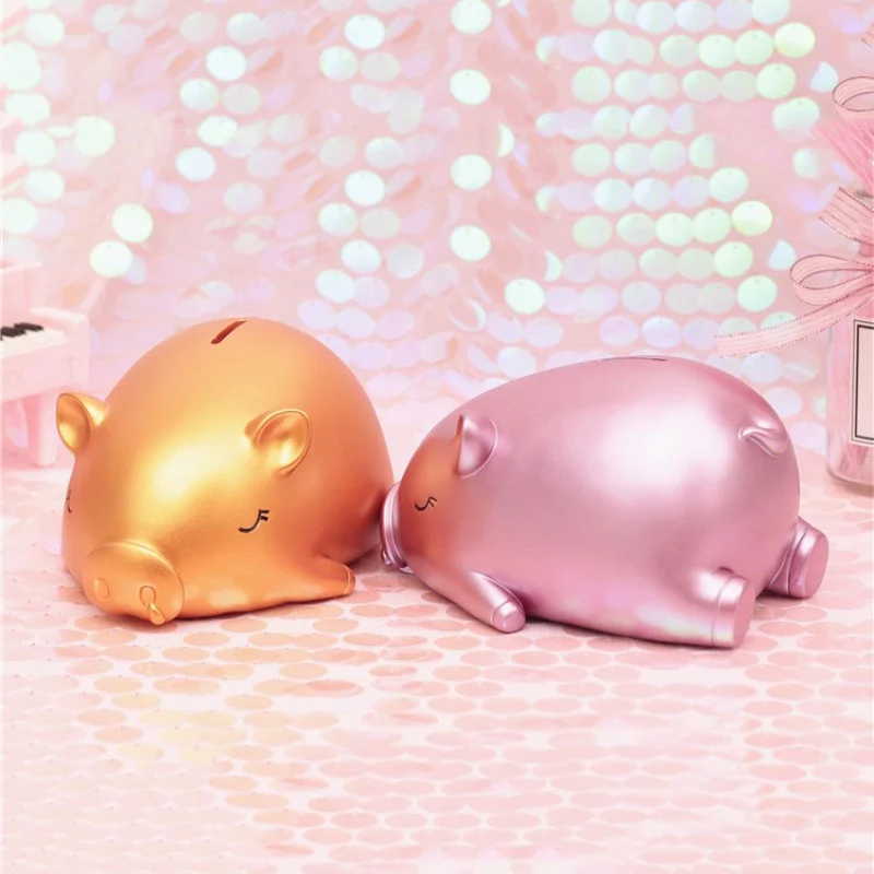 Lucky Big Gold Pig Piggy Bank Meng подарок на день рождения новый год креативный отправка детям