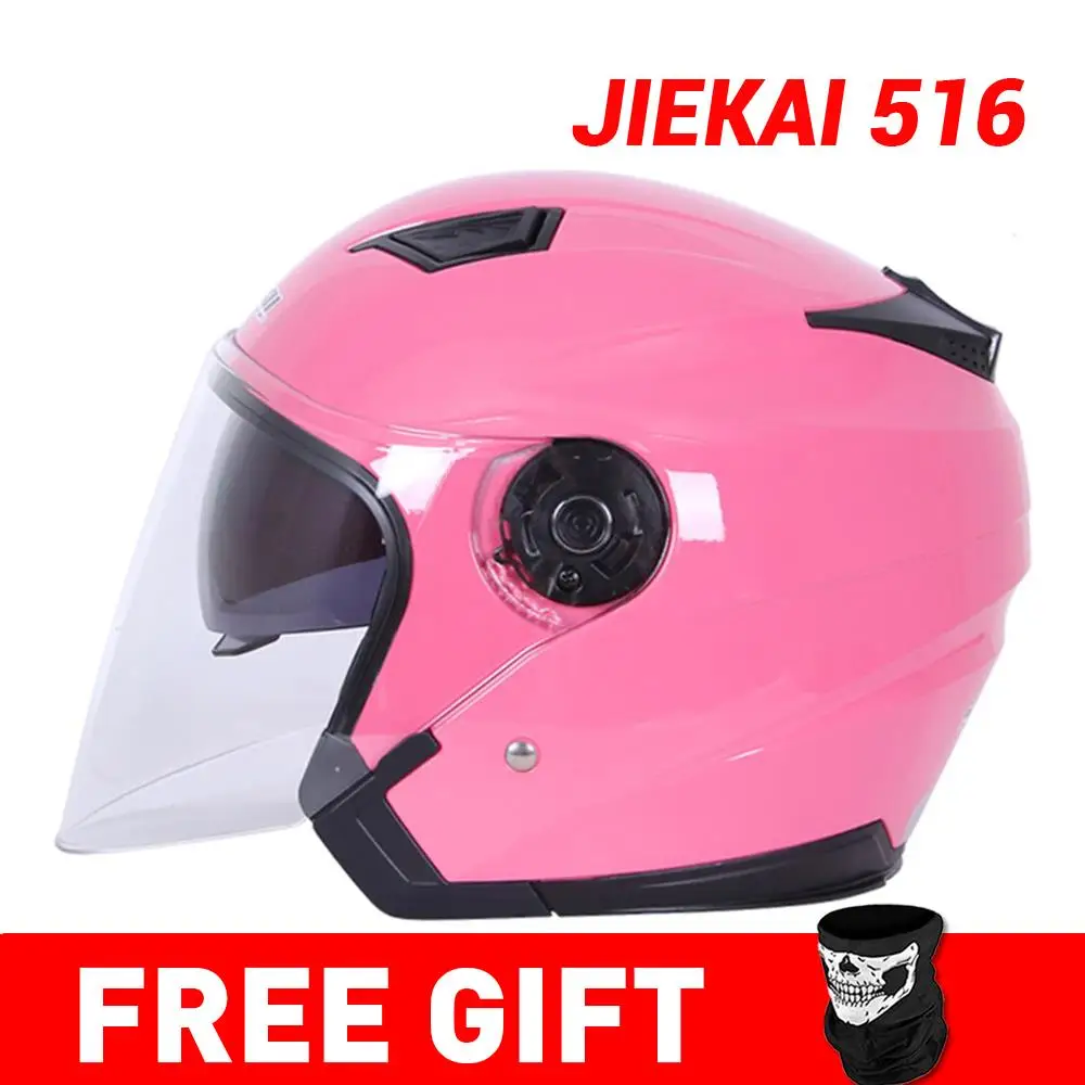 JK516-Pink Распродажа, HEROBIKER мотоциклетный шлем, мотоциклетный шлем, мотоциклетный шлем для мотокросса, мотоциклетный шлем для 3/4 лица, Cascos Para Moto - Цвет: JK516-Pink