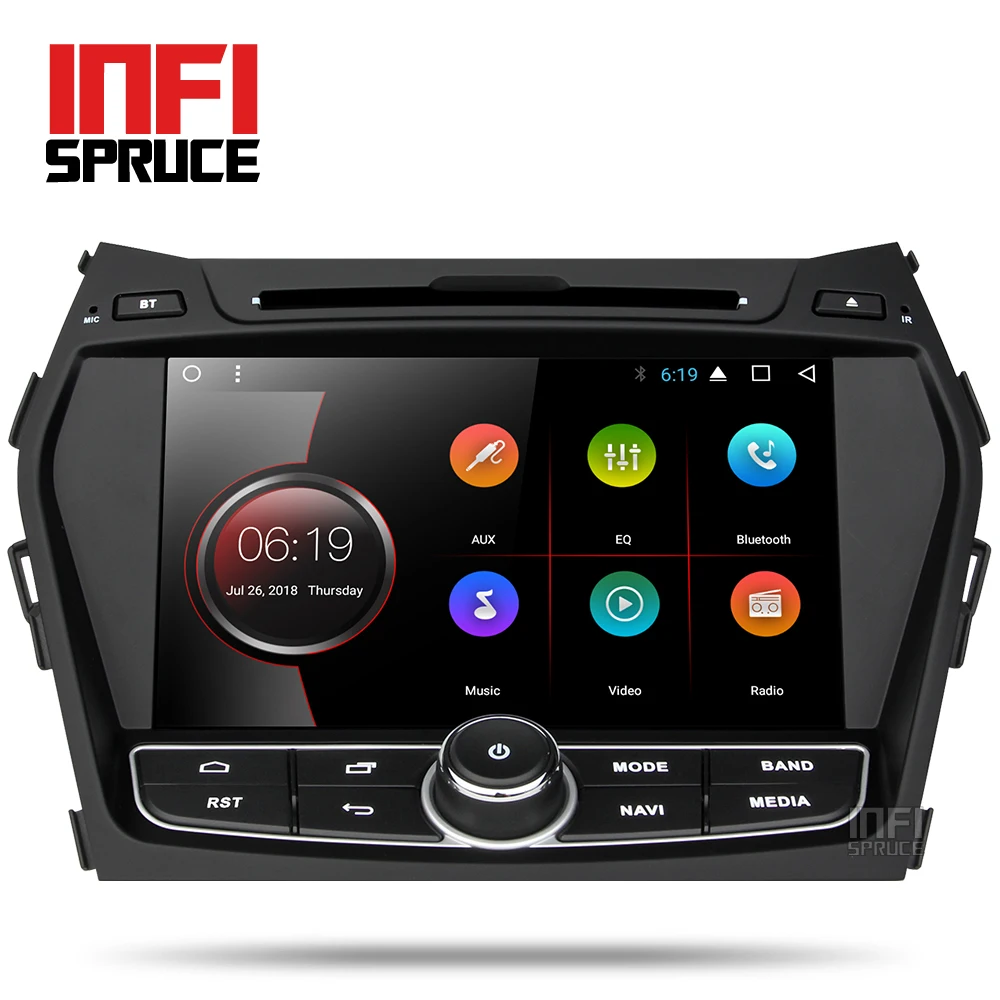 Android 8 1 автомобильный dvd для hyundai Santa Fe/ix45 2013 2014 с 2 + 32G Радио Стерео gps навигация din