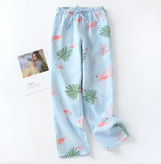 Женские пижамные штаны повседневная хлопковая одежда для сна женщин Осень-зима