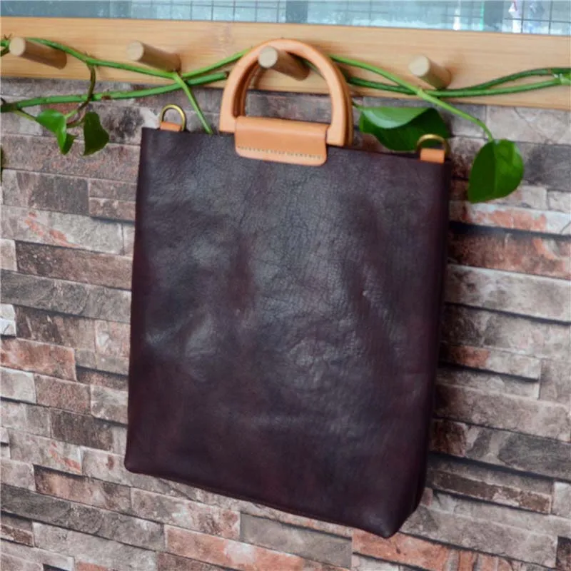 Литературная веер кожаная простая Сумочка растительного дубления кожи цвет