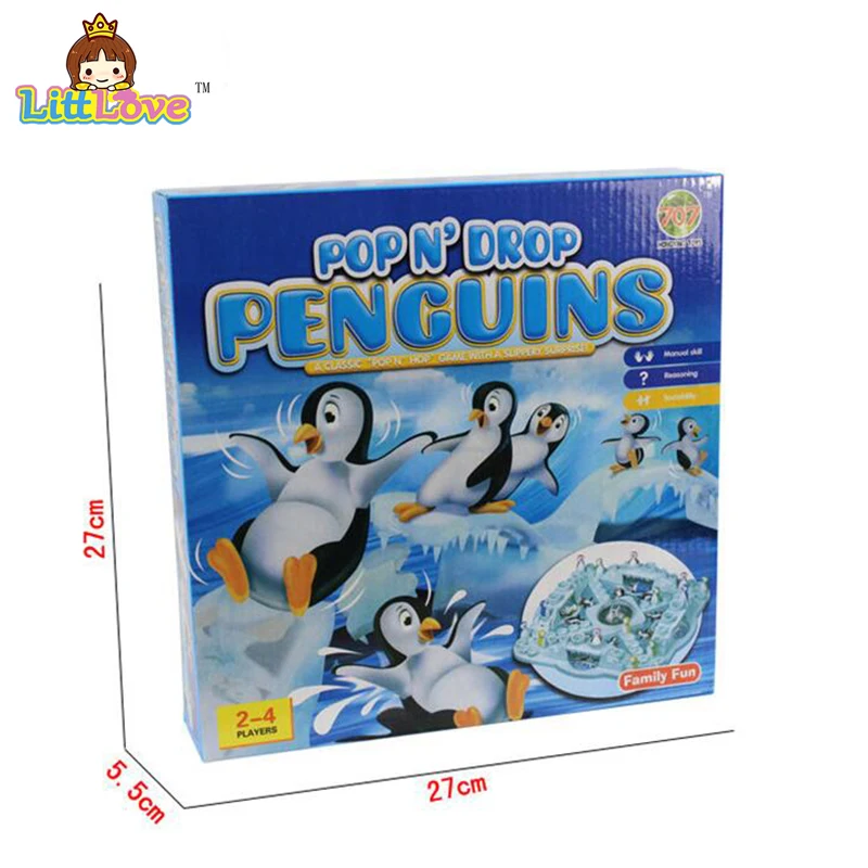 LittLove Семейная Игра для соревнований POP N'drop Пингвины игрушки Настольные шахматы родитель-ребенок забавная игра головоломка Образование Классические настольные игрушки