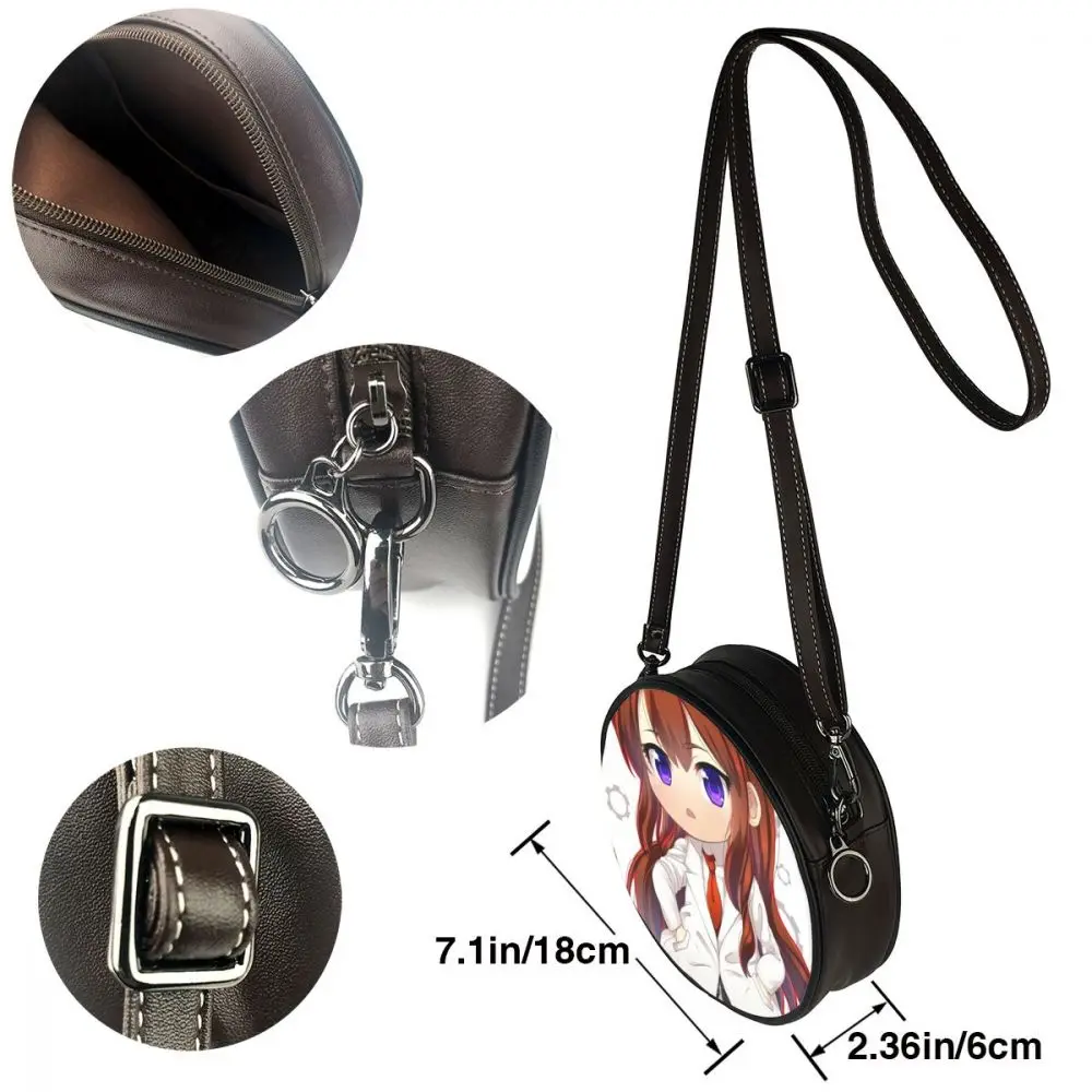 Steinsgate сумка через плечо Steins Gate 0 Chibi Amadeus Kurisu кожаная с узором свадебные женские
