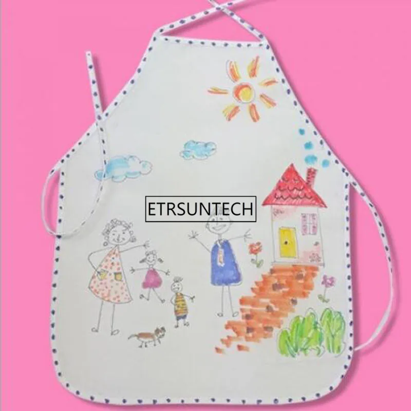 Детский фартук с рисунком сделай сам одноразовые белые детские фартуки кухонный