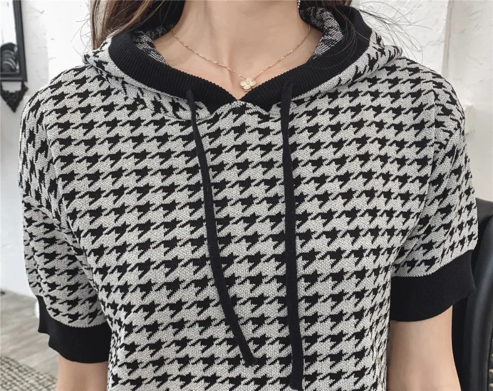 2019 летние толстовки с капюшоном свитер юбка комплекты для женщин повседневный