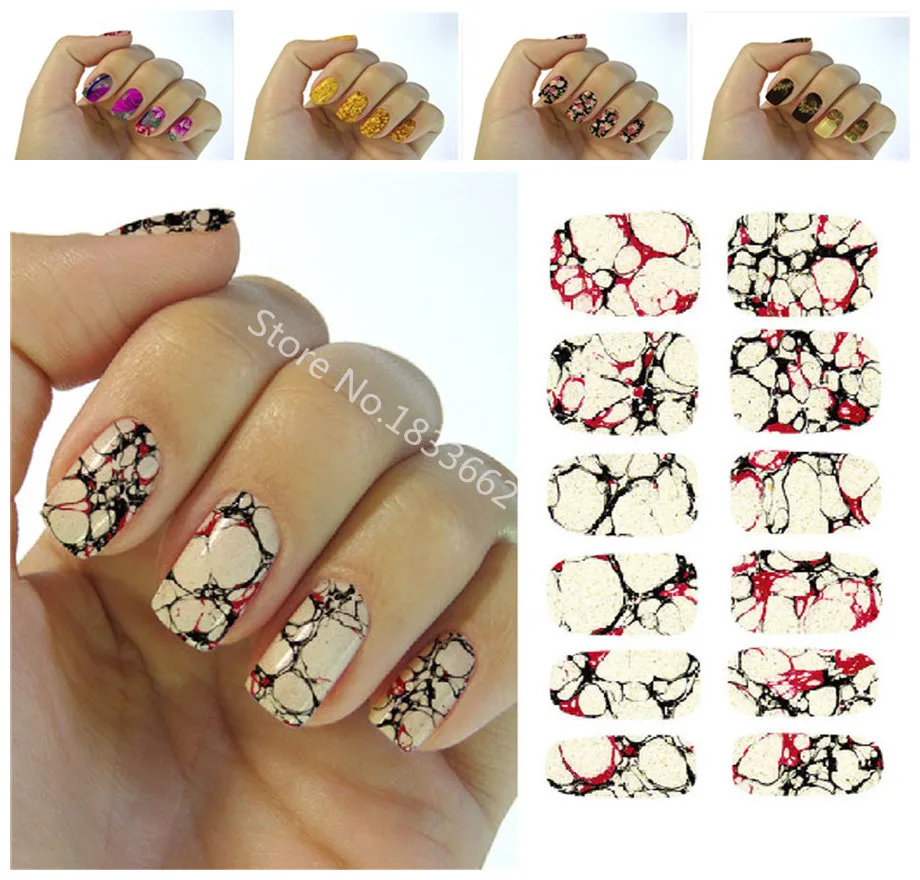 K624 новинка переброска воды фольги наклейки все виды ногтей художественные
