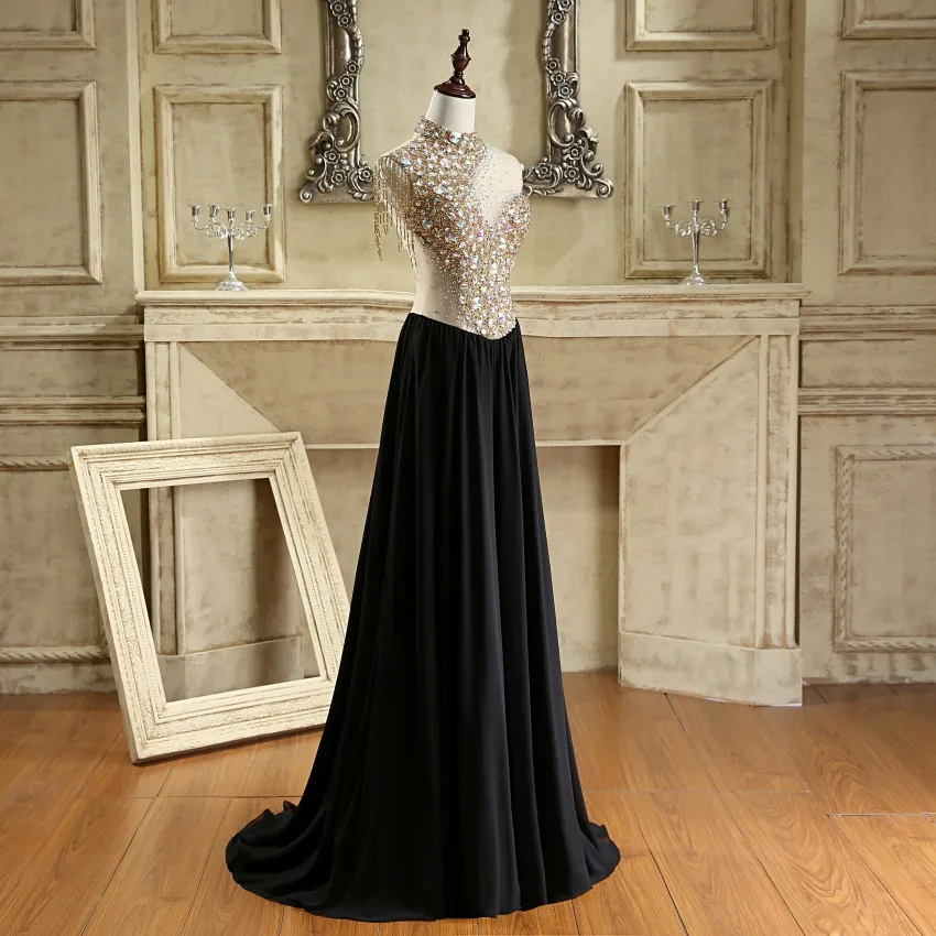 Ilovewedding Русалка Выпускные платья Строгие Черные Атласные туфли на Средства ухода