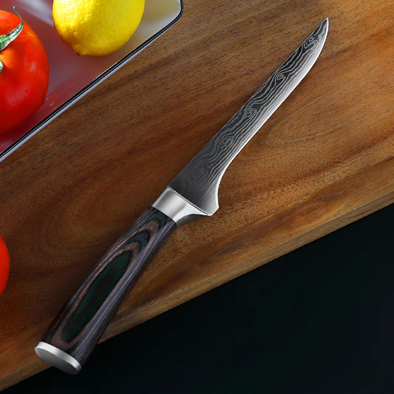 

New Kitchen Knives Stainless Steel 5.5" 7CR17 Multifunctional Japanese Fruit Paring Boning Bone Knife Meat Cleaver Kitchen tool