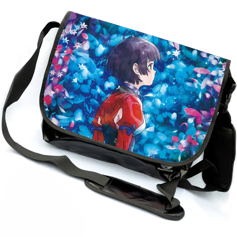

Japan Anime Kabaneri of the Iron Fortress Mumei Hozumi Cosplay Shoulder Bag Kotetsujo no Kabaneri Canvas Canvas Bookbag for Kids