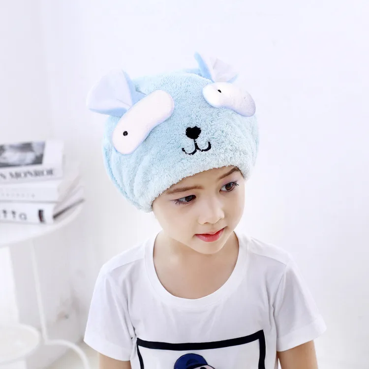 Милое банное полотенце шапка для сушки волос душа сильнопоглощающая сушка