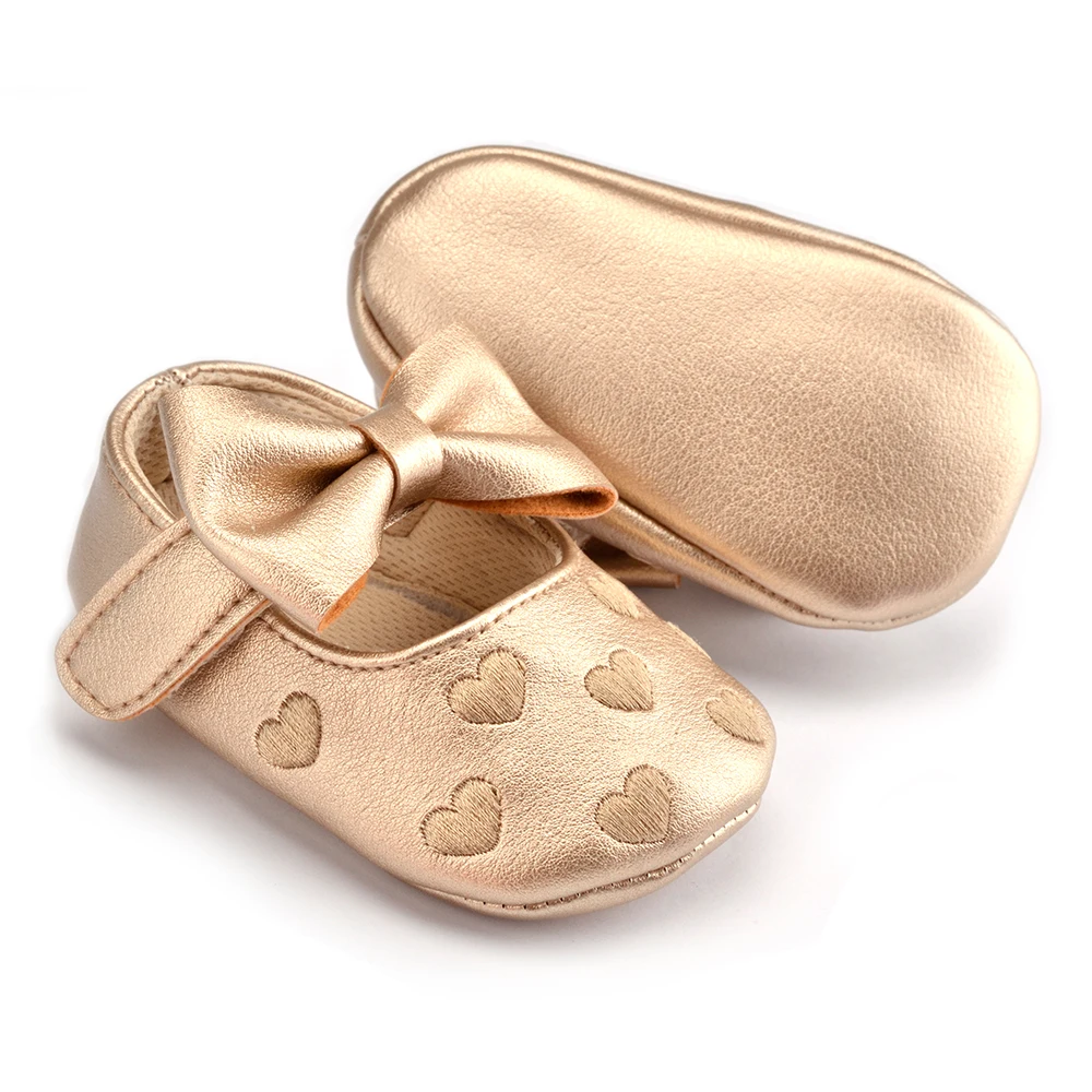 Детская обувь для новорожденных девочек модная детская с бантом Мокасины