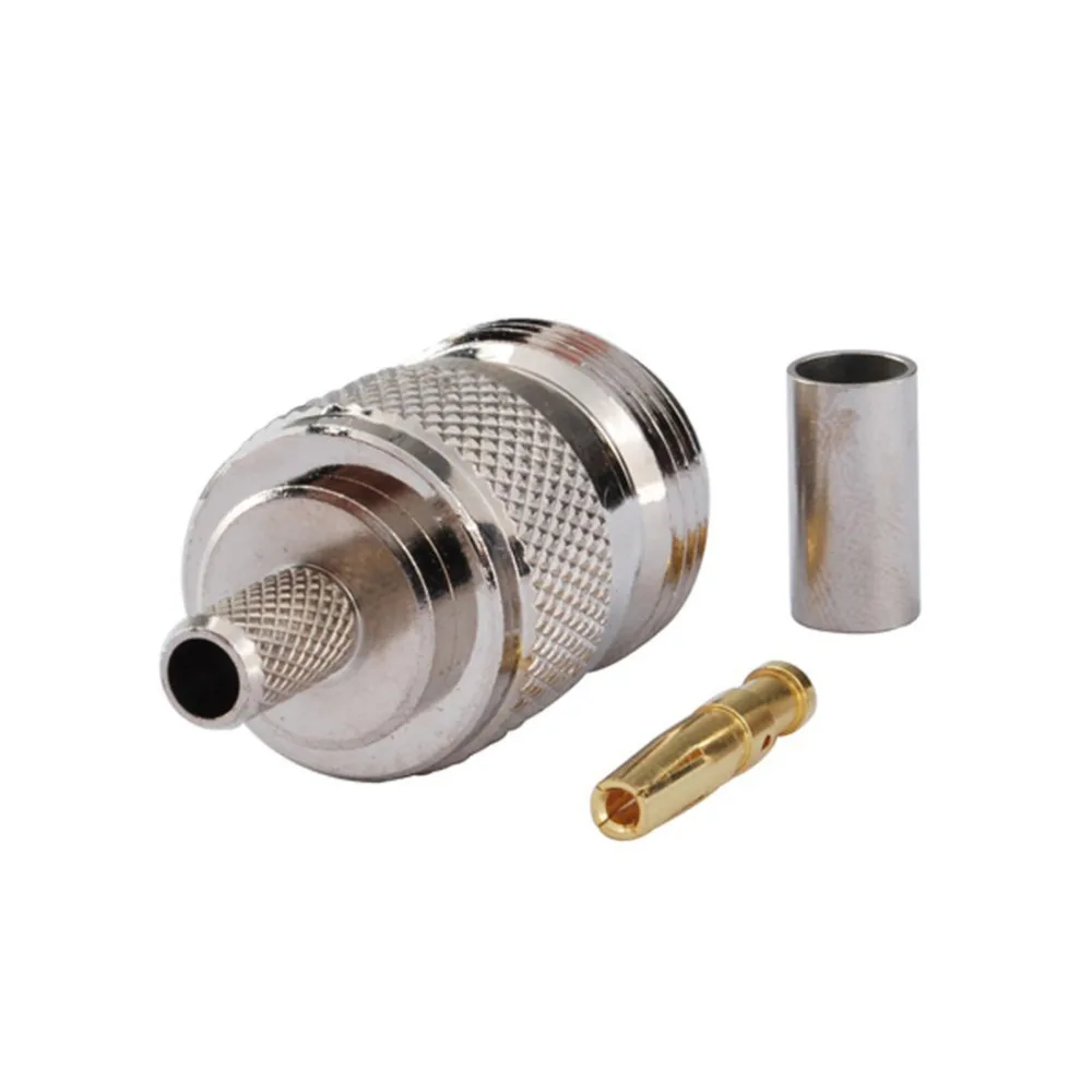 N Female Connector Type Jack Adapter Crimp 50Ohm Pick RG316 RG142 RG174 RF | Обустройство дома