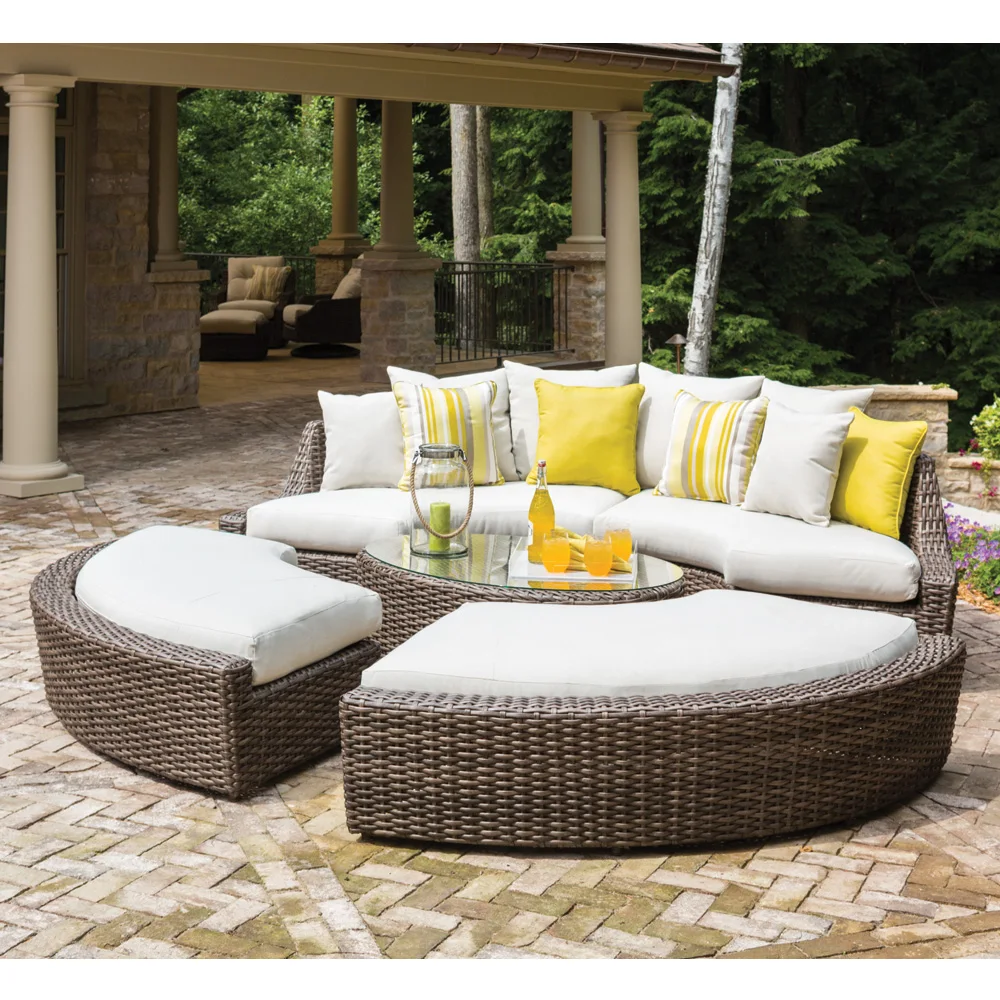 Sigma promotio modern classic european style round shape wicker sofa | Мебель для дома