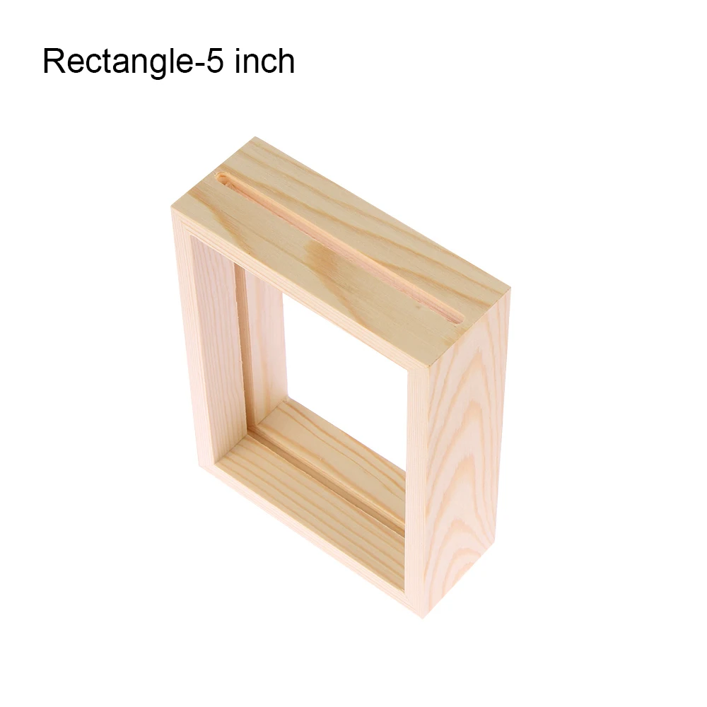 rectangle-5 inch Новая Винтажная Красивая мульти фоторамка онлайн DIY художественная деревянная Свадебная мини-фоторамка винтажная семейная рамка мольберт домашний декор - Цвет: rectangle-5 inch