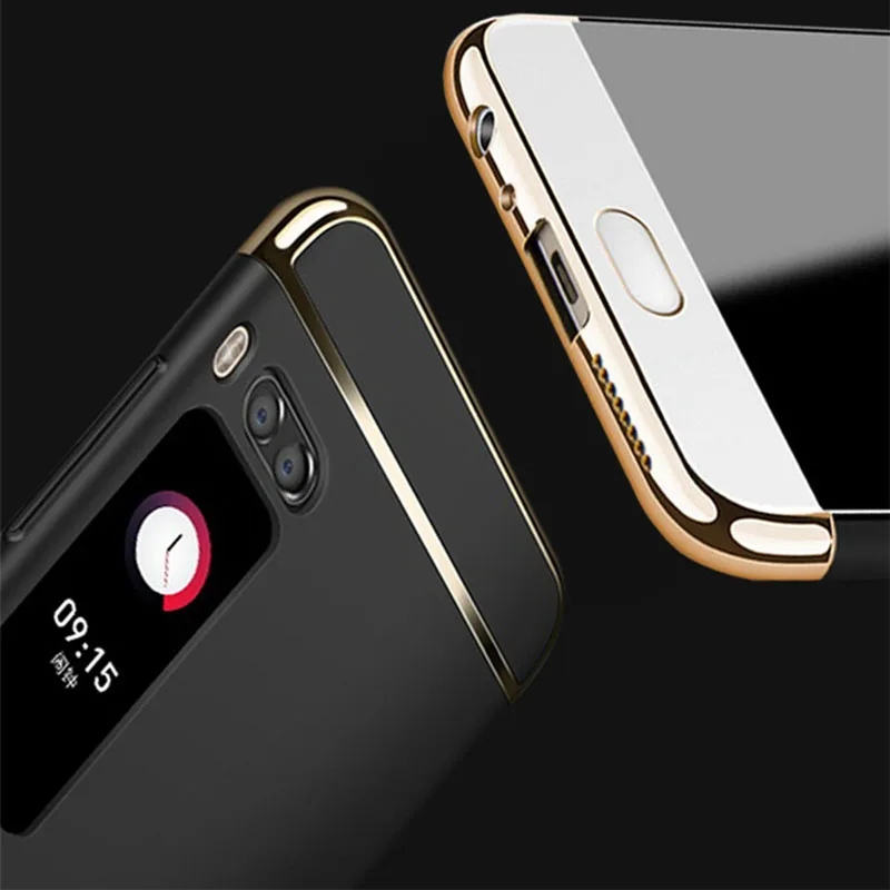 Роскошный чехол с покрытием для Meizu Pro 7 полное покрытие жесткий бампер защита